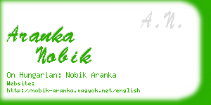 aranka nobik business card